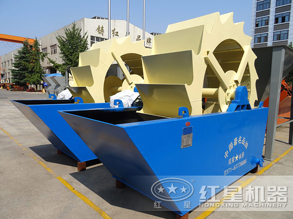 單葉輪式洗砂機，占地小，處理量小