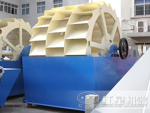 三葉輪式洗砂機，處理量大