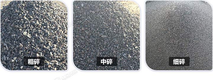 多種規格石料成品，石料規格可隨意切換