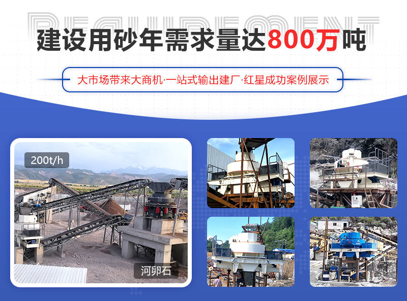 河卵石制砂項目成功案例，可提供參觀現場